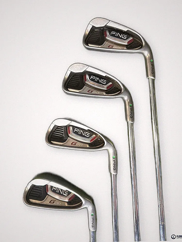 Ping G20 Iron Set 3-PW 8 Clubs CFS Steel Stiff Flex Green Dot Right Hand