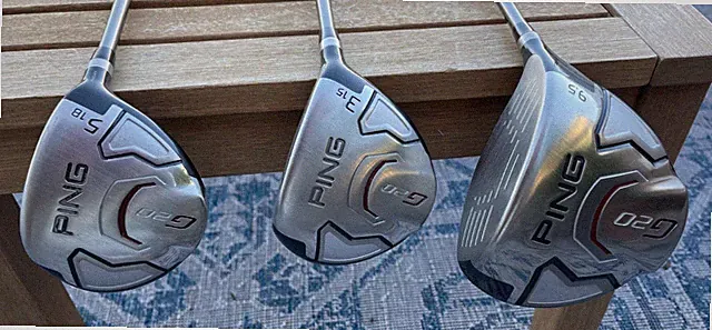 Ping G20 Woods (Driver, 3W, and 5W) S-Flex great condition