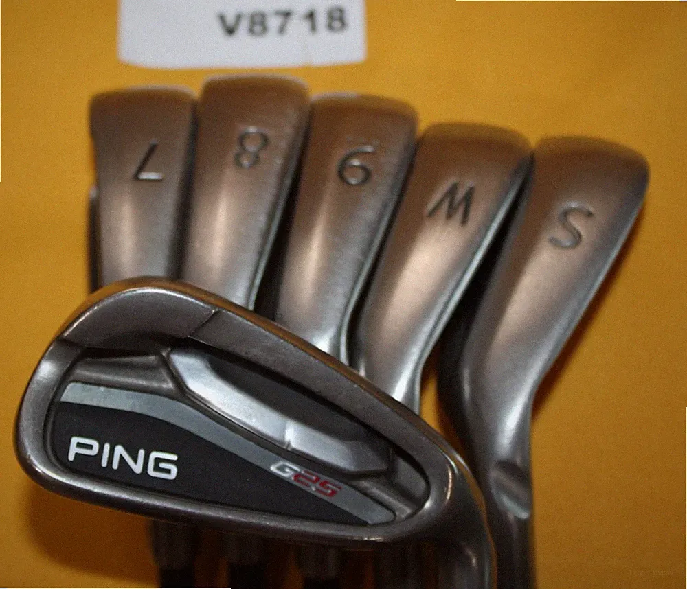 Ping G25 White Dot 6-PW SW Iron Senior Graphite 6 Club Golf Set V8718