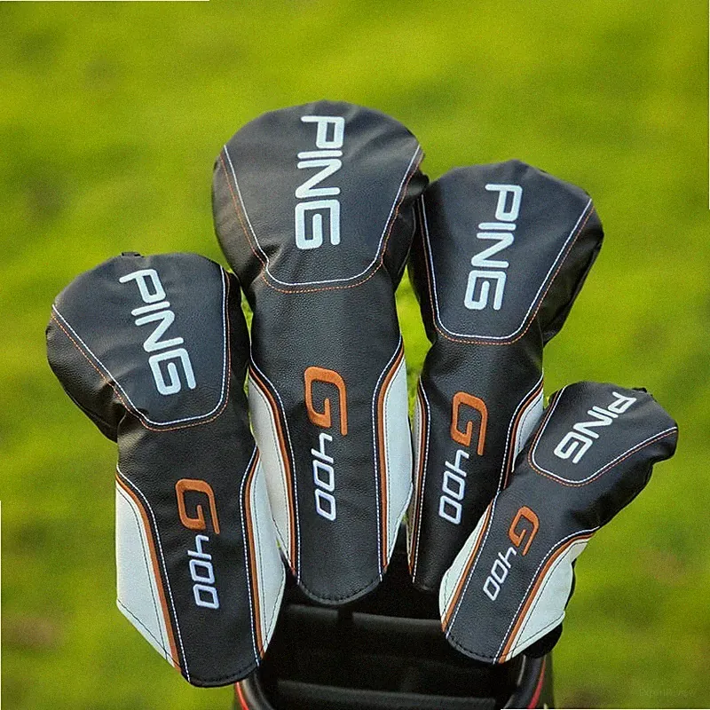 Ping G400 Golf Club Headcovers Driver Fairway Woods Cover Head Covers Set 4Pcs