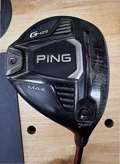 Ping G425 Max 7 Wood Golf Club, 20.5* Oban Isawa red 55 G 02 Flex Used