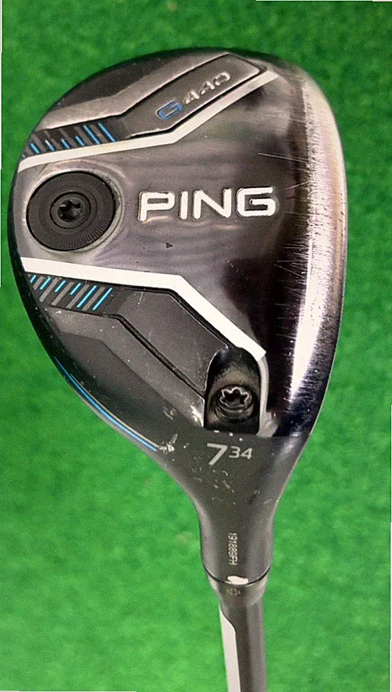 PING G440 7 Hybrid Golf Club USED 34 Degree RH Soft Regular ALTA CB 70 37.25"