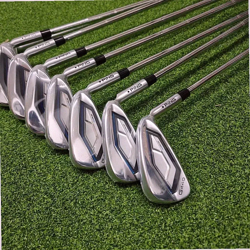 PING G440 Iron Set 4-GW 8pc RH Stiff Golf Clubs Silver NEW