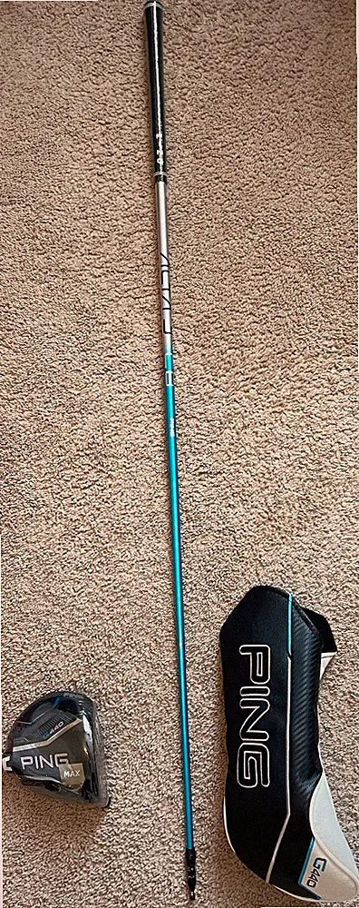PING G440 MAX Driver Golf Club Head w/ PING Headcover & Stiff PING Shaft