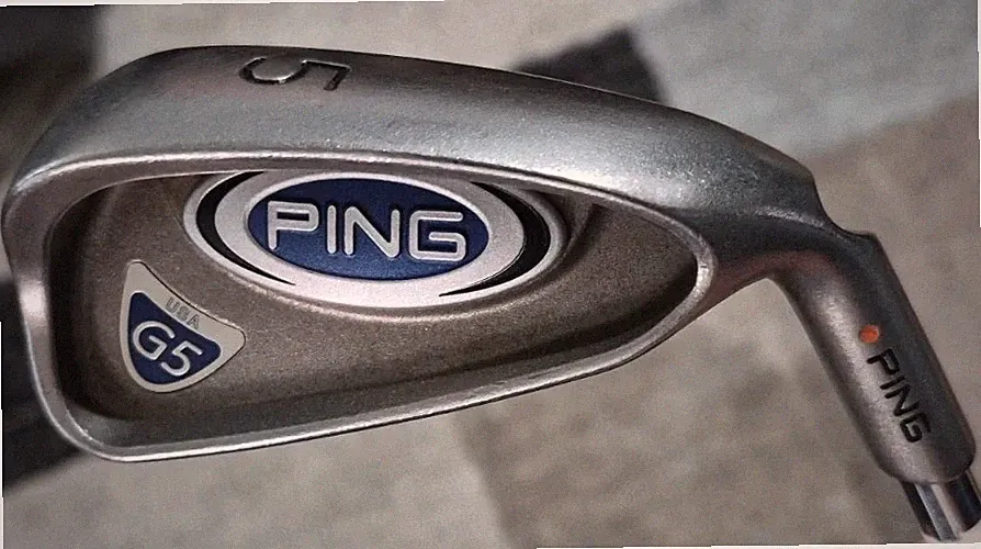 PING G5 5 Iron Orange Dot Steel Shaft Golf Club Design Steel Head