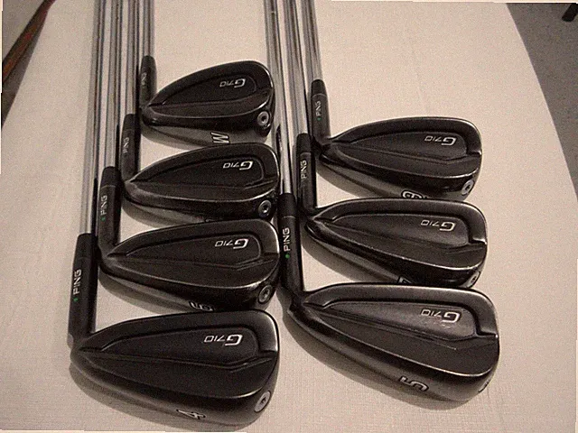 Ping G710 Iron Set - 4-PW - Modus 105 Stiff Flex Steel - Green Dot +0.75" Long