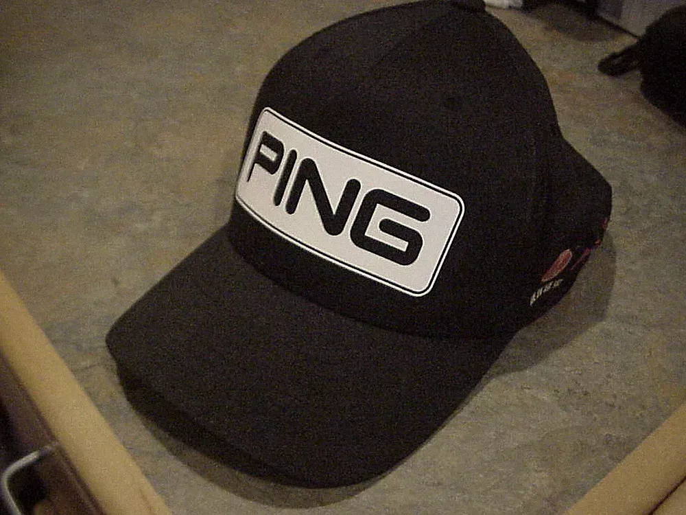PING GOLF CAP- Black- Size Adj