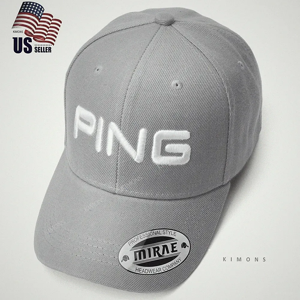 [Ping] Golf Hat Gray Baseball Cap **"Free Returns / Best Gift"** Premium 2026