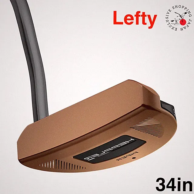 PING Golf HEPPLER Lefty Piper Putter 34in Black Chrome Steel Shaft PP60 Grip Men