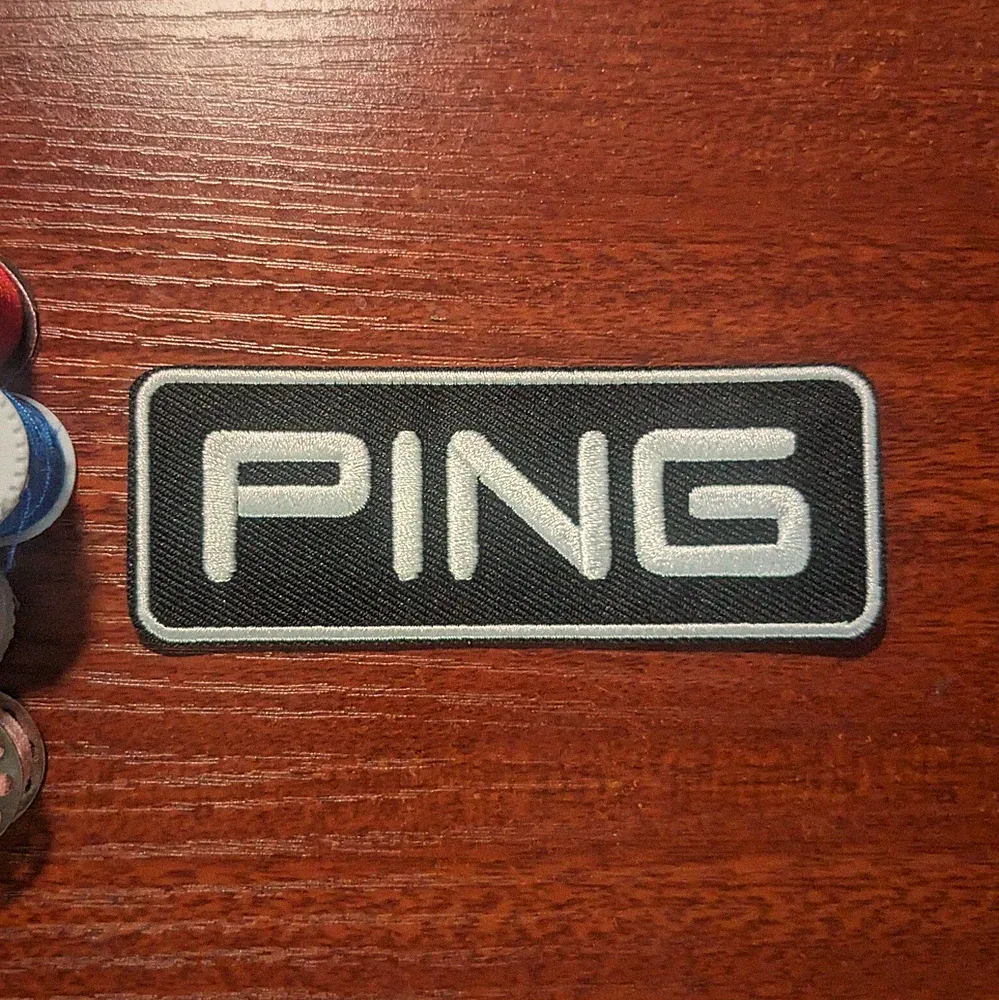 Ping Golf Patch Sports Embroidered Iron On Badge 1.5x4"