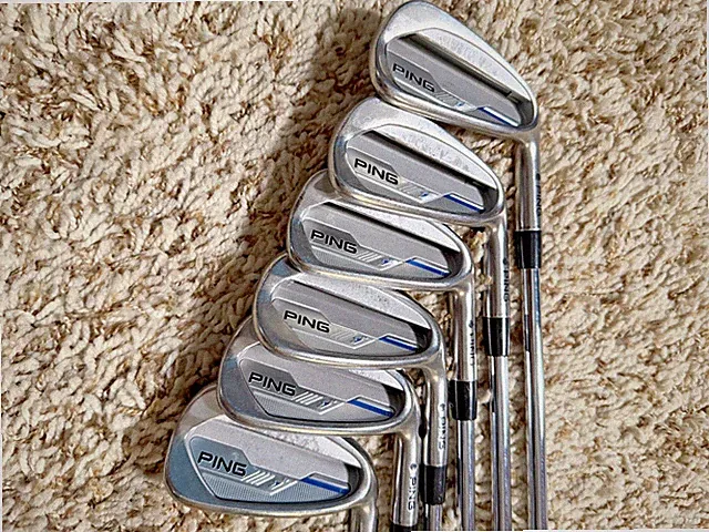 Ping i Series E1 Iron Set 5-PW Black Dot KBS Tour Stiff Steel. New Grips.