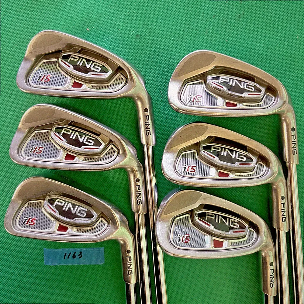 Ping i15 Iron Set 6pcs 5-Pw Flex 5.5 Project X Steel Shaft Golf Clubs Black Dot