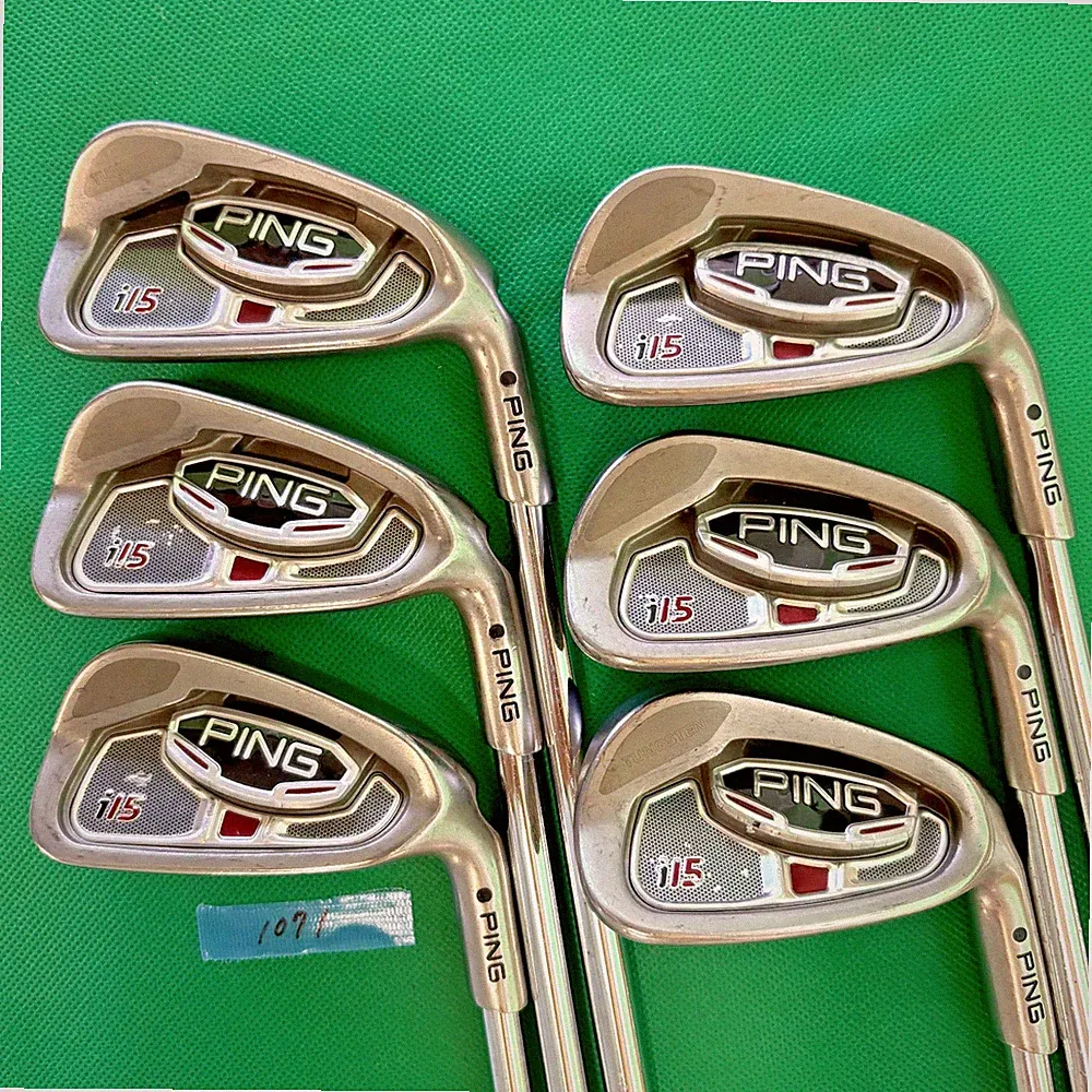 Ping i15 Iron Set 6pcs 5-Pw Flex R Gegular Steel Shaft Golf Clubs Black Dot