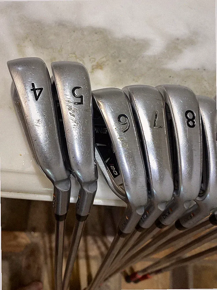 PING i20 Orange Dot Pre-Owned Golf Clubs, 4-8 + 4 wedges,Project X Rifle 6.0