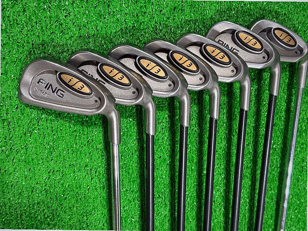 PING i3 O-Size Black Dot Iron Set - 3-9 Stiff Flex - RH Golf Club