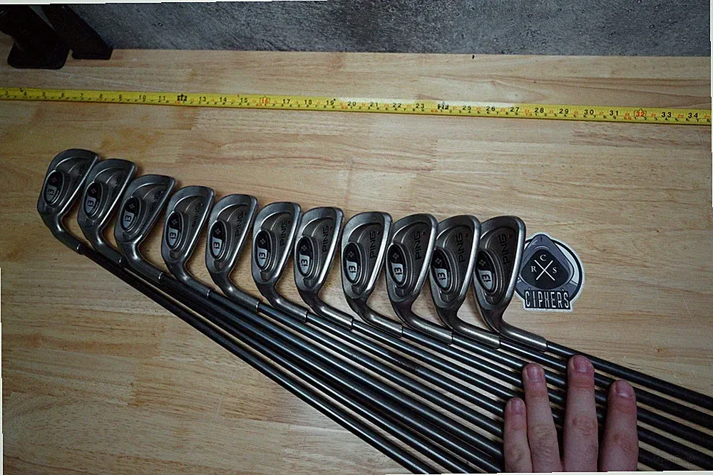PING i3+ Plus Iron Set 2-W U S 11 Clubs Red Dot LH OEM Graphite Left Handed