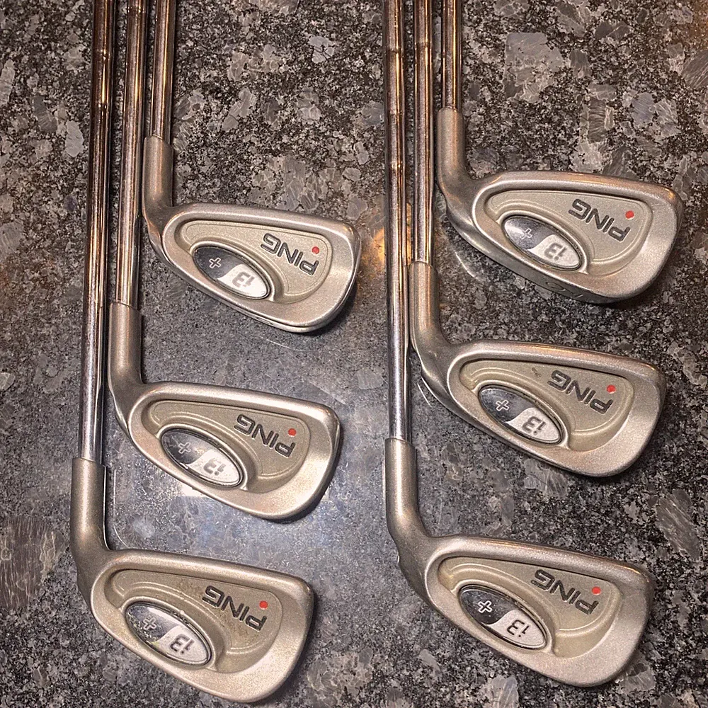 PING i3 + Plus Red Dot 4-9 Irons Men's RH Golf Clubs Steel Shaft Set