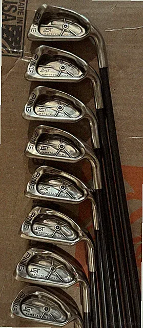 Ping ISI Beryllium Nickel Iron Set 3 - W Black Dot Right-Hand Stiff Graphite
