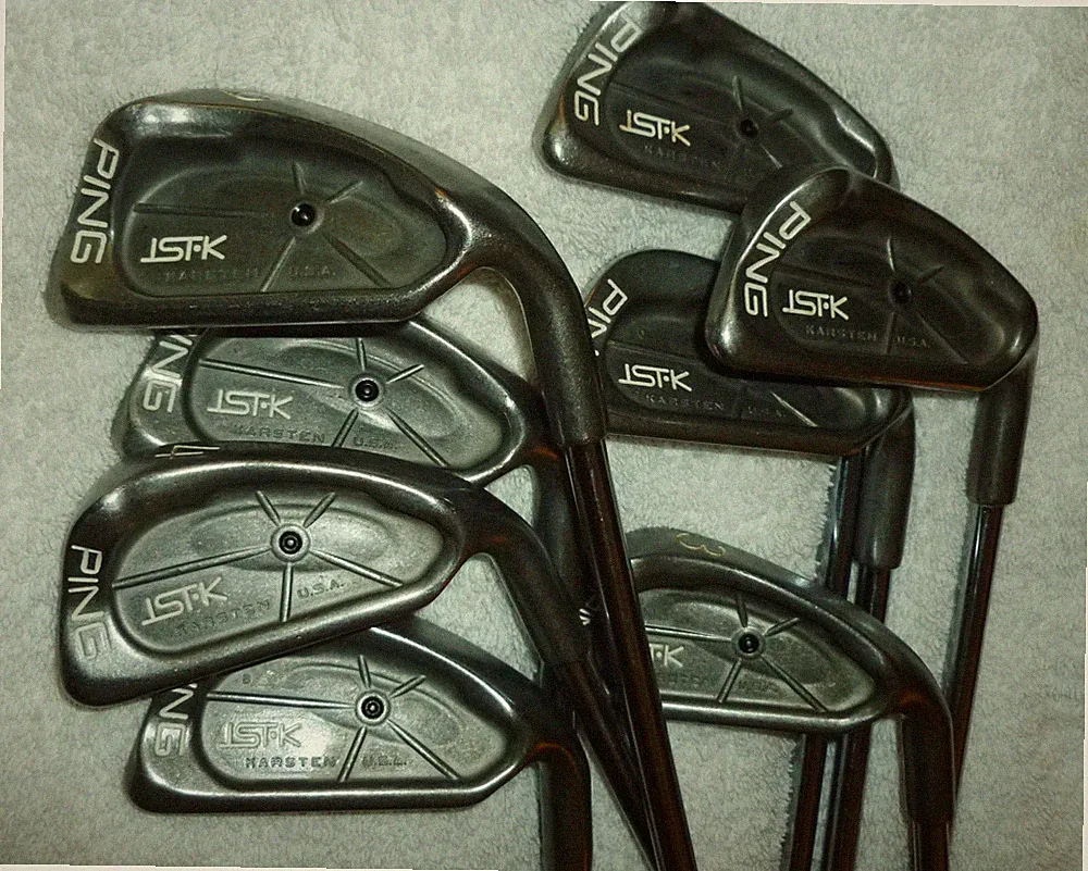Ping ISI Black Dot 3-PW Iron Set Stiff Steel Shafts RH Serial Numbers Match