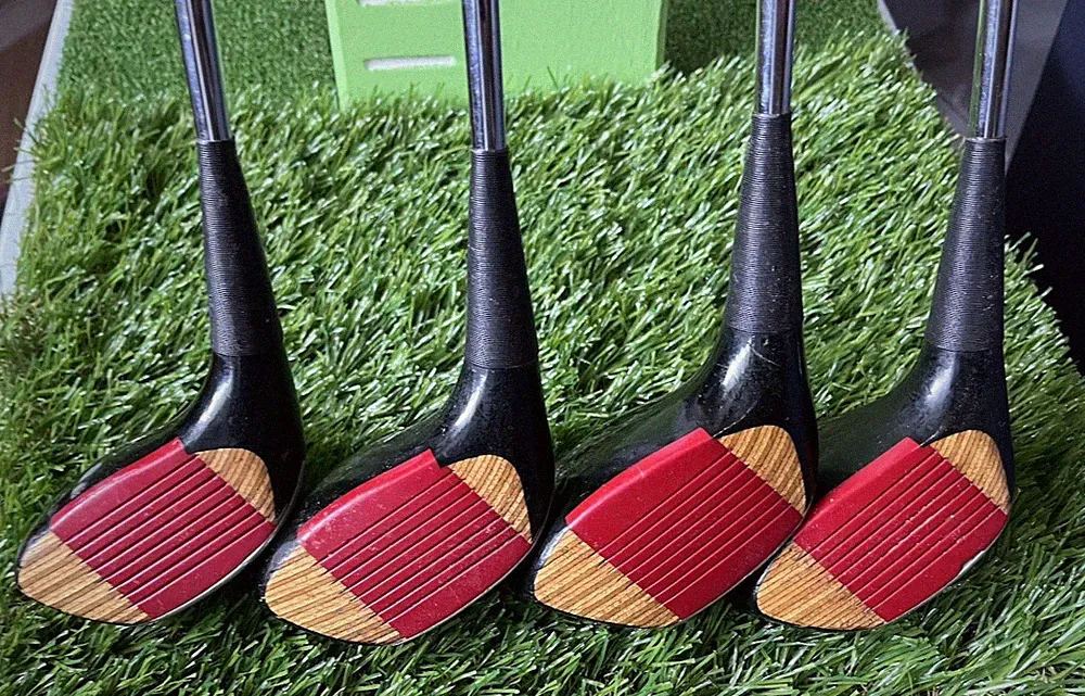 PING KARSTEN I LAMINATED Woods 1, 3, 4, 5 Set TTT-Standard SS Shafts Very Good!
