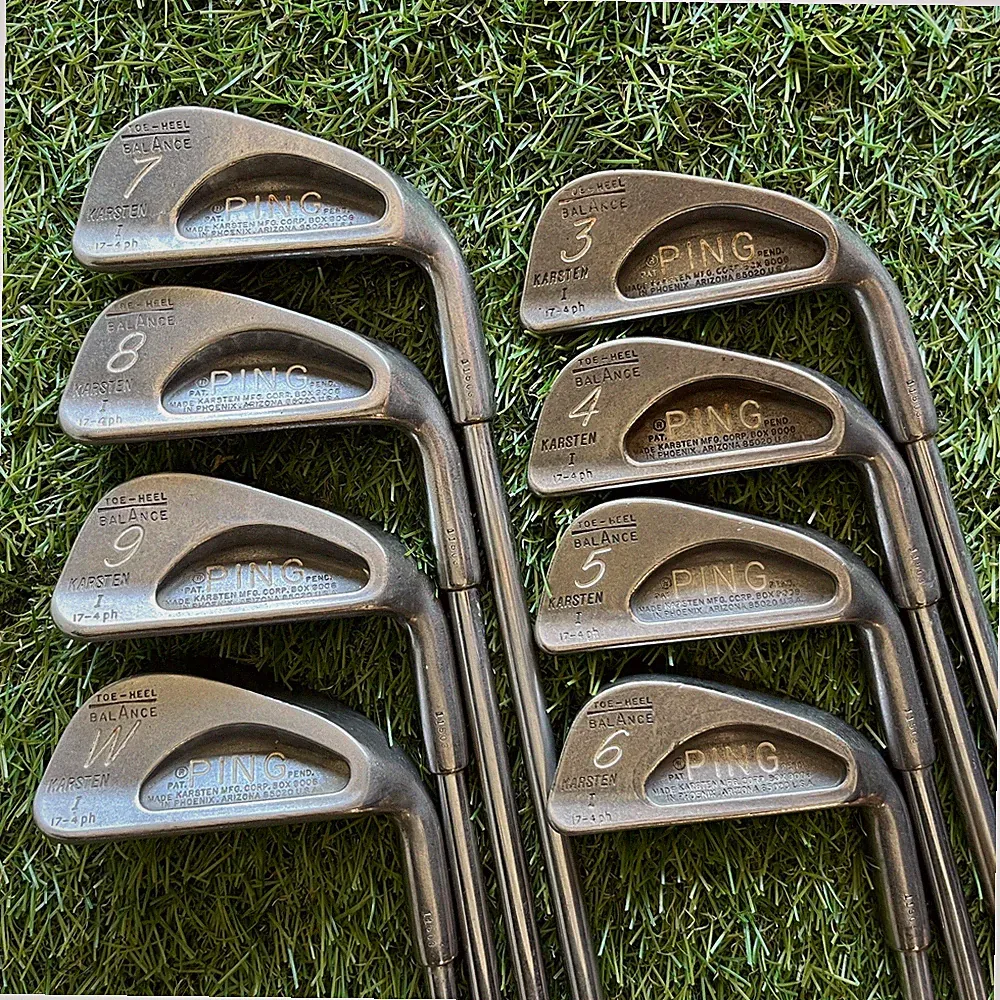 Ping Karsten I No Dot Iron Set 3-Pw Stiff Flex Matching Serials Right Vintage