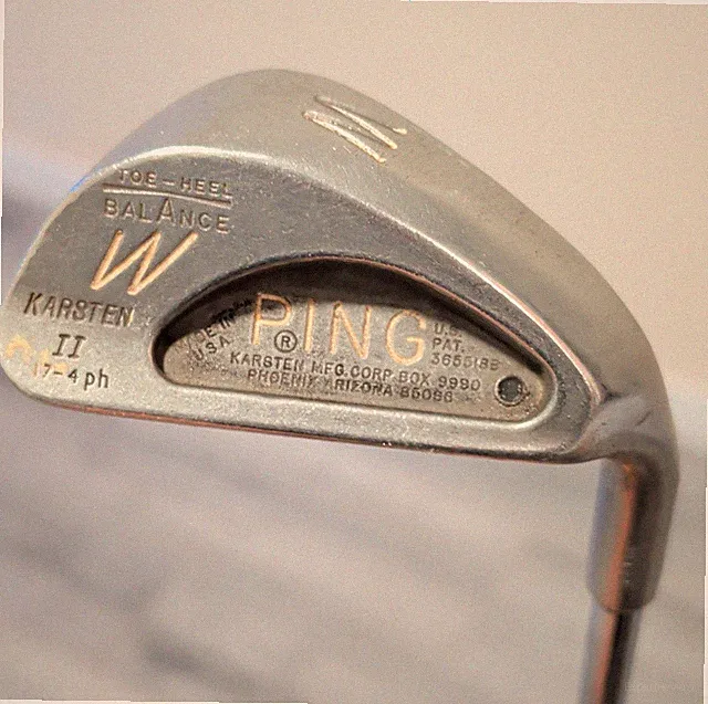 Ping Karsten II Toe-Heel Balance Wedge Golf Club Steel Shaft Silver Made in USA
