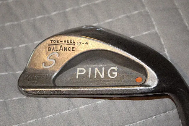 ***** PING-KARSTEN III RAIL -S/W-MENS R/H-ORIGINAL STEEL SHAFT-ORANGE DOT*****