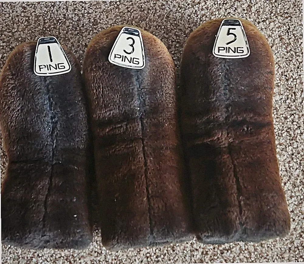 Ping Karsten Plush Fuzzy Golf Club Headcover 1, 3, & 5