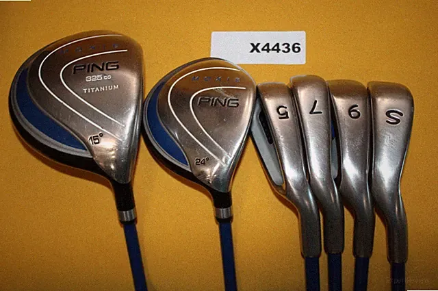 Ping Moxie 15º Driver 24º Wood 5, 7, 9, SW Irons Youth Graphite Golf Clubs X4436