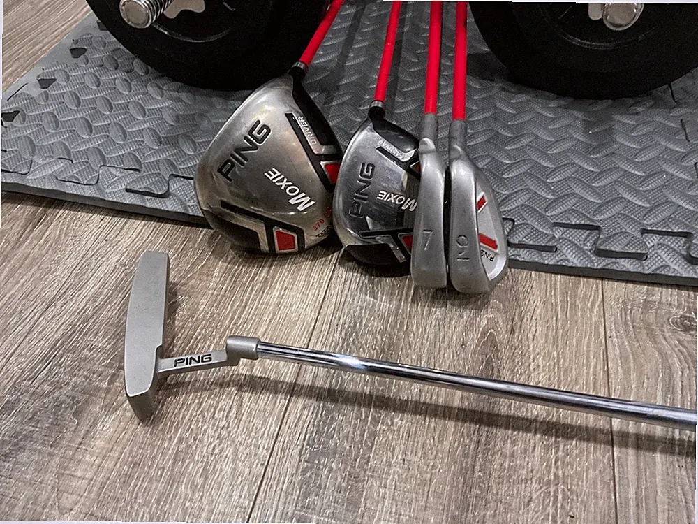 PING Moxie G Kids Junior Golf Club Set: Driver Fairway 7 9 Iron putter