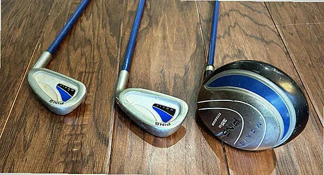 Ping Moxie Junior 3 Club Starter Set Driver 5, 7 Iron Y Flex Graphite Shaft RH