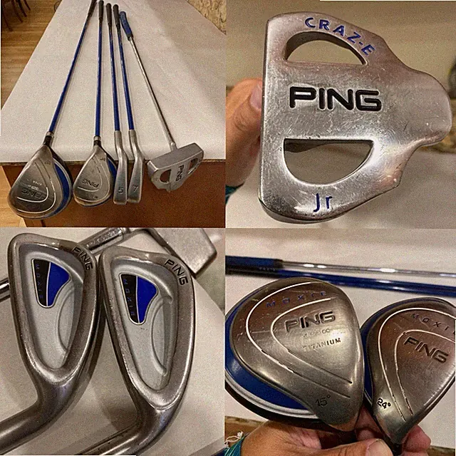 Ping Moxie Junior Youth Golf Club 5,7 irons 24 FW 15 325cc Driver RH Craz-e Jr