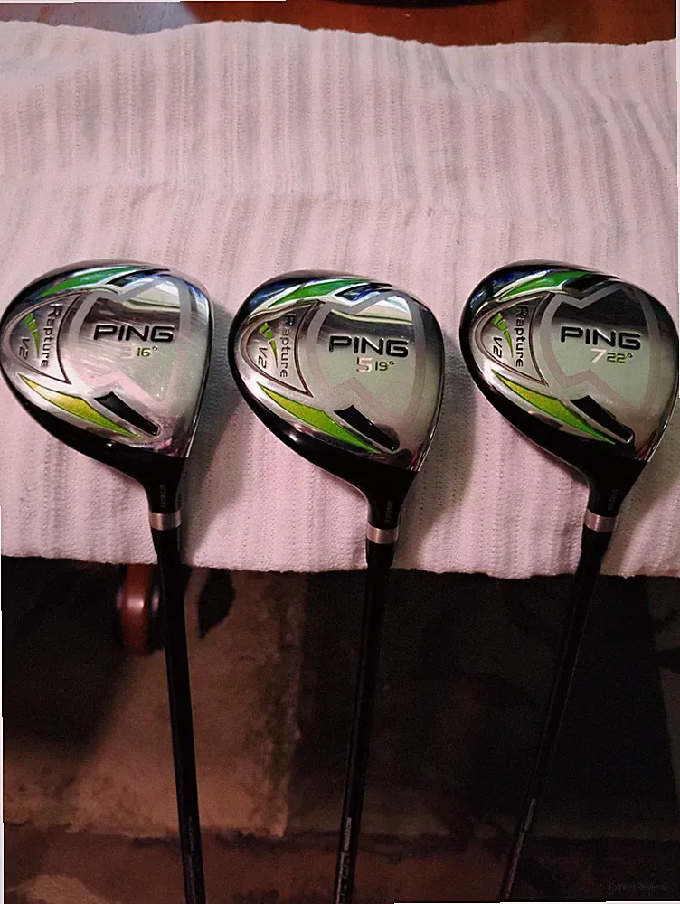 Ping Rapture V2 3, 5, 7 Fairway Woods Graphite 939 F REGULAR FLEX used once RH