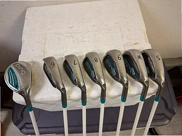 Ping Rhapsody 6H 6-PW,SW Iron Set - ULT 220 Ladies Flex Graphite RH