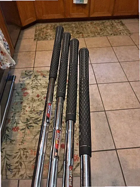 PING S55 Iron Set 3-PW 8 Clubs Stiff Steel Shafts Silver Right-Handed