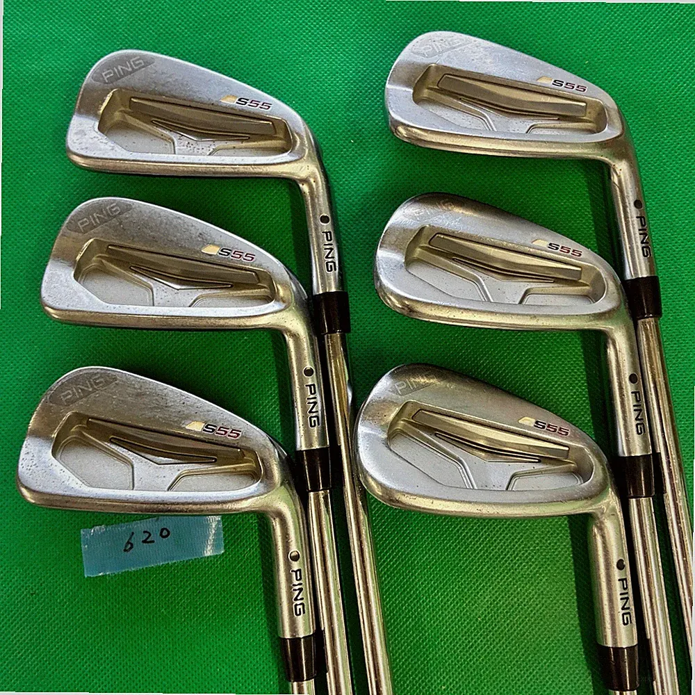 Ping S55 Iron Set 5-W 6pcs Stiff CFS Steel Shaft Golf Clubs Black Dot