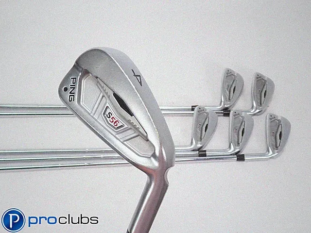 Ping S56 4-9 Iron Set Black Dot - Ping CFS Stiff Flex Steel +1/4" 506944