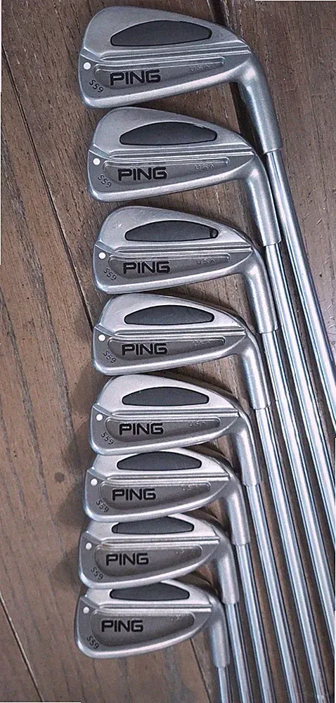 Ping S59 Iron Golf Club Set 3-9 PW White Dot Steel Shaft RH