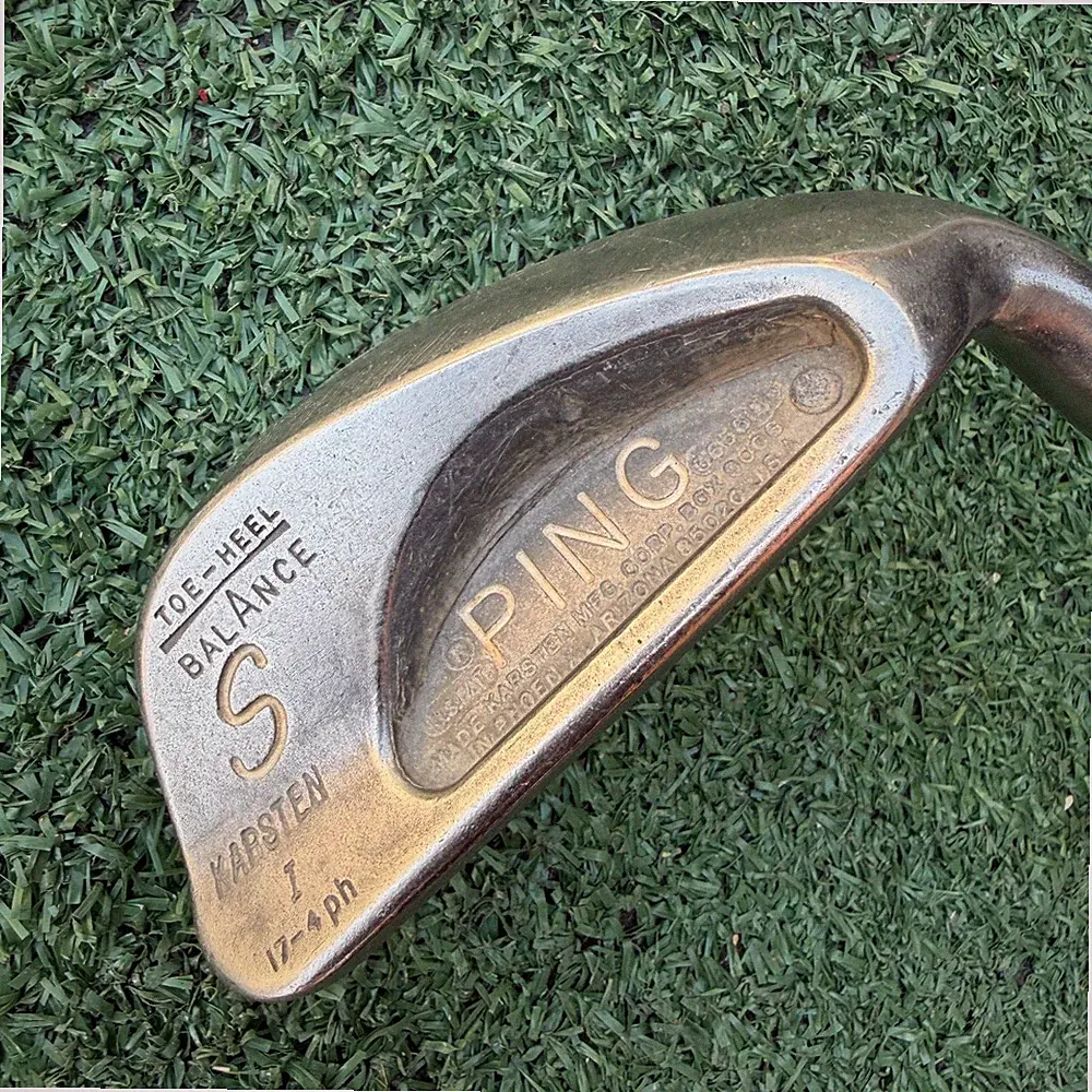 PING Sand Wedge Blue Dot Karsten I Steel Shaft Toe-Heel Balance 35.5"