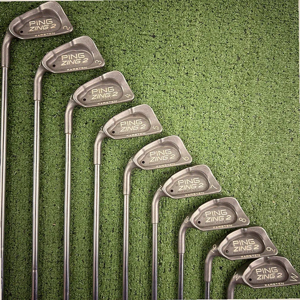 Ping Zing 2 Karsten Iron Set Black Dot 2-PW JZ Steel Left Handed NEED GRIPS