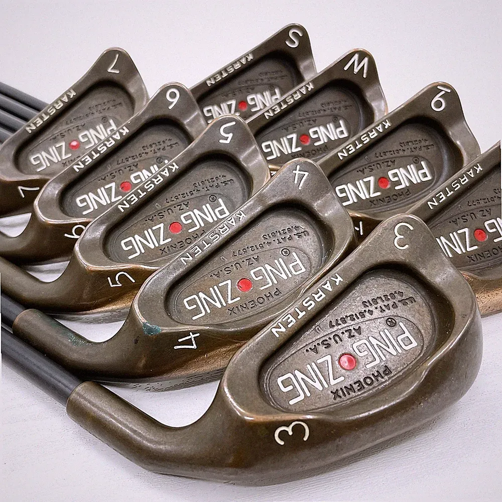 PING ZING Beryllium Copper Red/Red Dot Iron Set, Carbon Shaft, Men's, 9 Irons