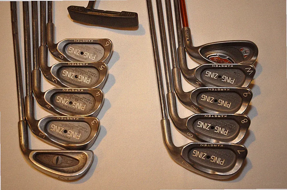 PING ZING Black Dot RH Iron Set, 2–9, W, S + Ping Putter, 11 Clubs Total - READ