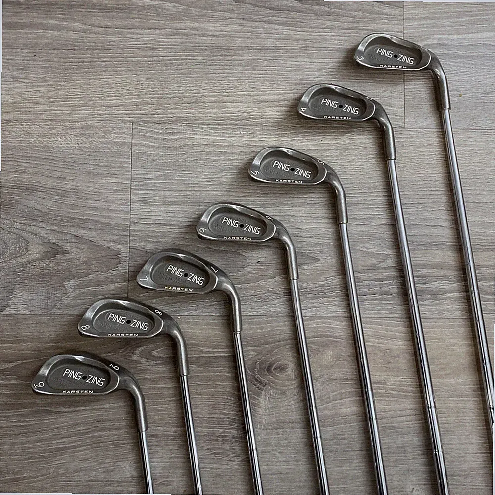 Ping Zing Iron Set - 3 Thru 9 - Black Dot - Regular Flex - Steel Shaft - Nice!