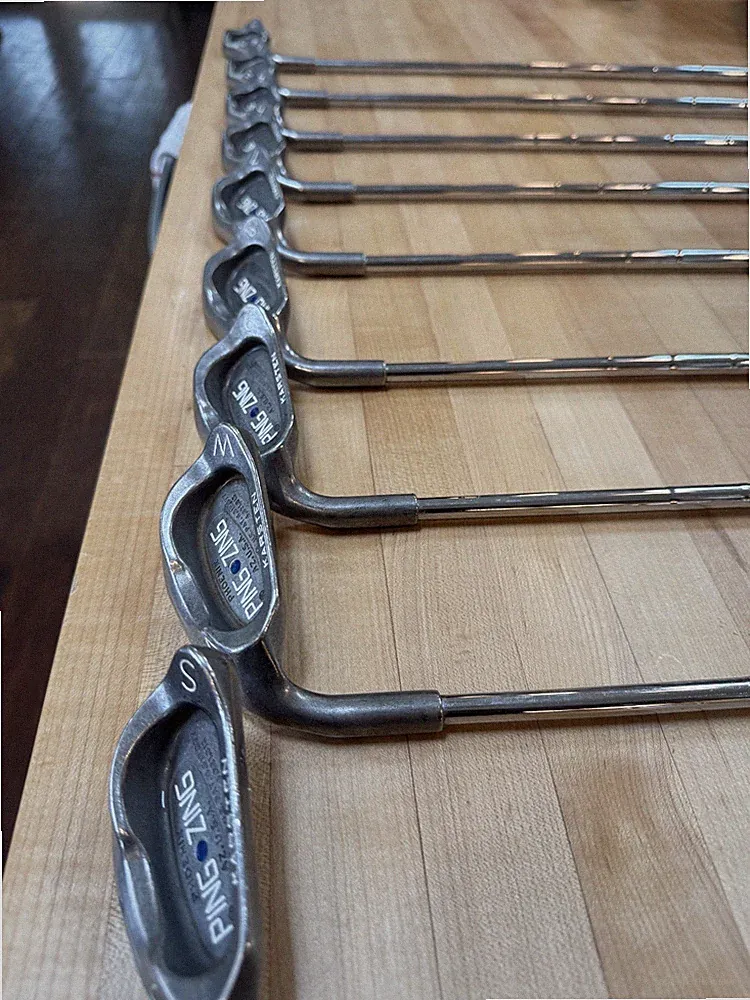 Ping Zing LH Irons 3 through SW Blue Dot