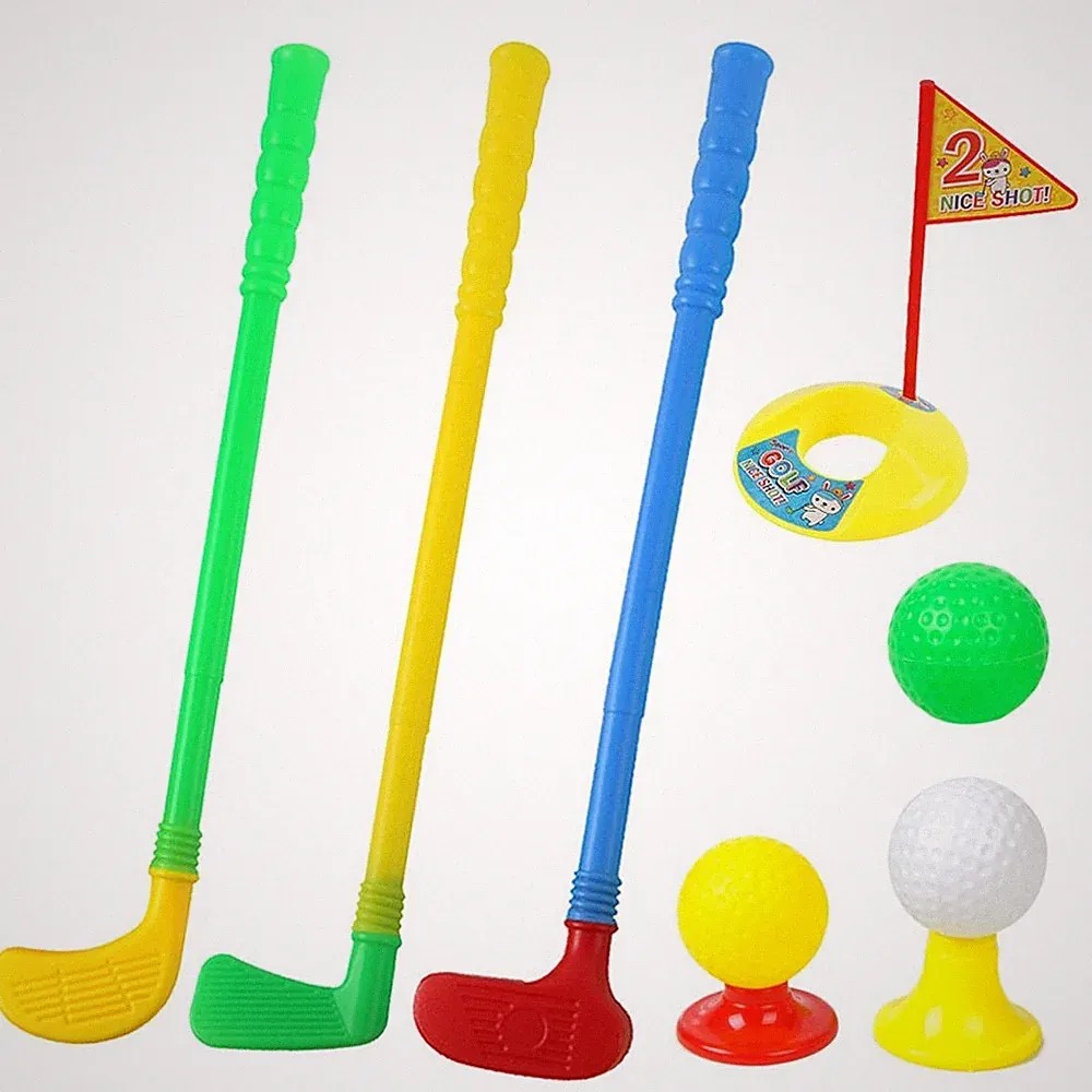 Plastic Golf Clubs, Educational Golf Toys Sets for Toddlers Kids, Sturdy & Multi