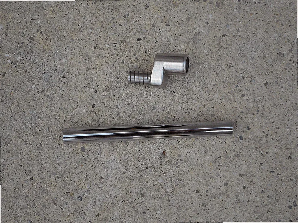 Plumbers Neck Putter Conversion Right Hand Adapter 303SS Hosel Knuckle Head 3"