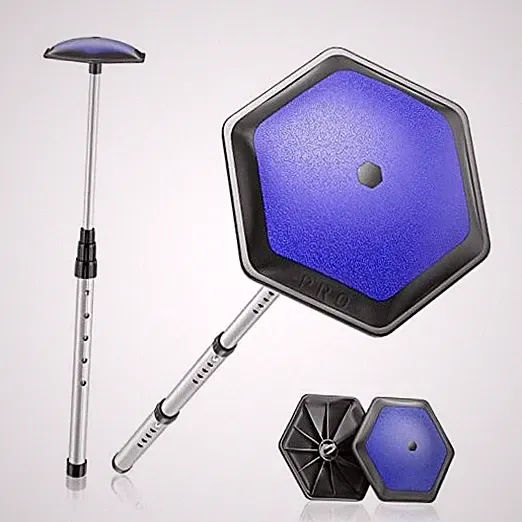 Portable Golf Club Stiff Arm Support Protector Travel Bag, Sturdy Aluminum Blue