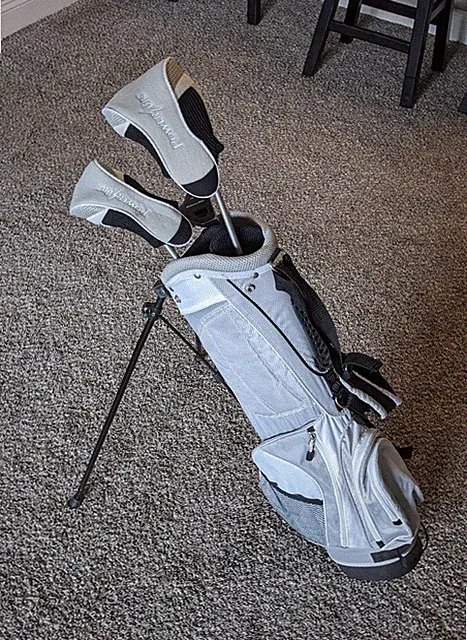 Power Bilt 3-Club Set Right-Handed Driver Hybrid Putter w/ Stand Bag Headcovers