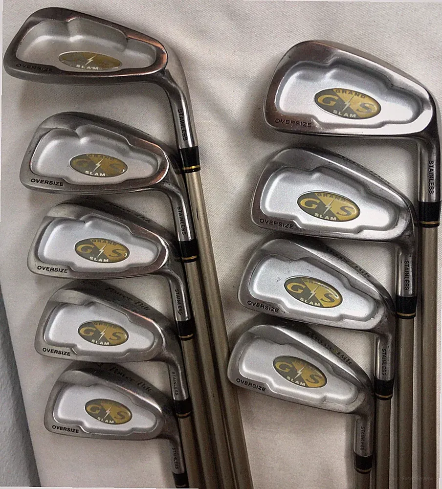 Power-Bilt Grand Slam 12 Pc Wood-Iron Set Carbon Fiber Graphite Reg Shafts RH