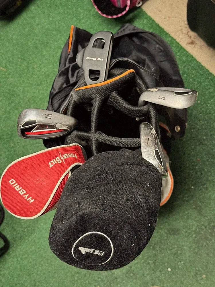 Power Bilt Junior 6 Pc Golf Clubs Kids Set & Bag Right Handed 58-62” Ages 11-14